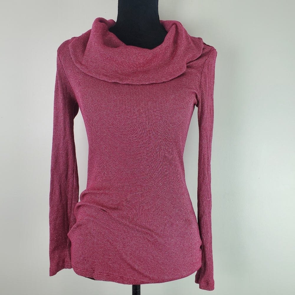 Michael Stars Cowl Neck Sparkle Top